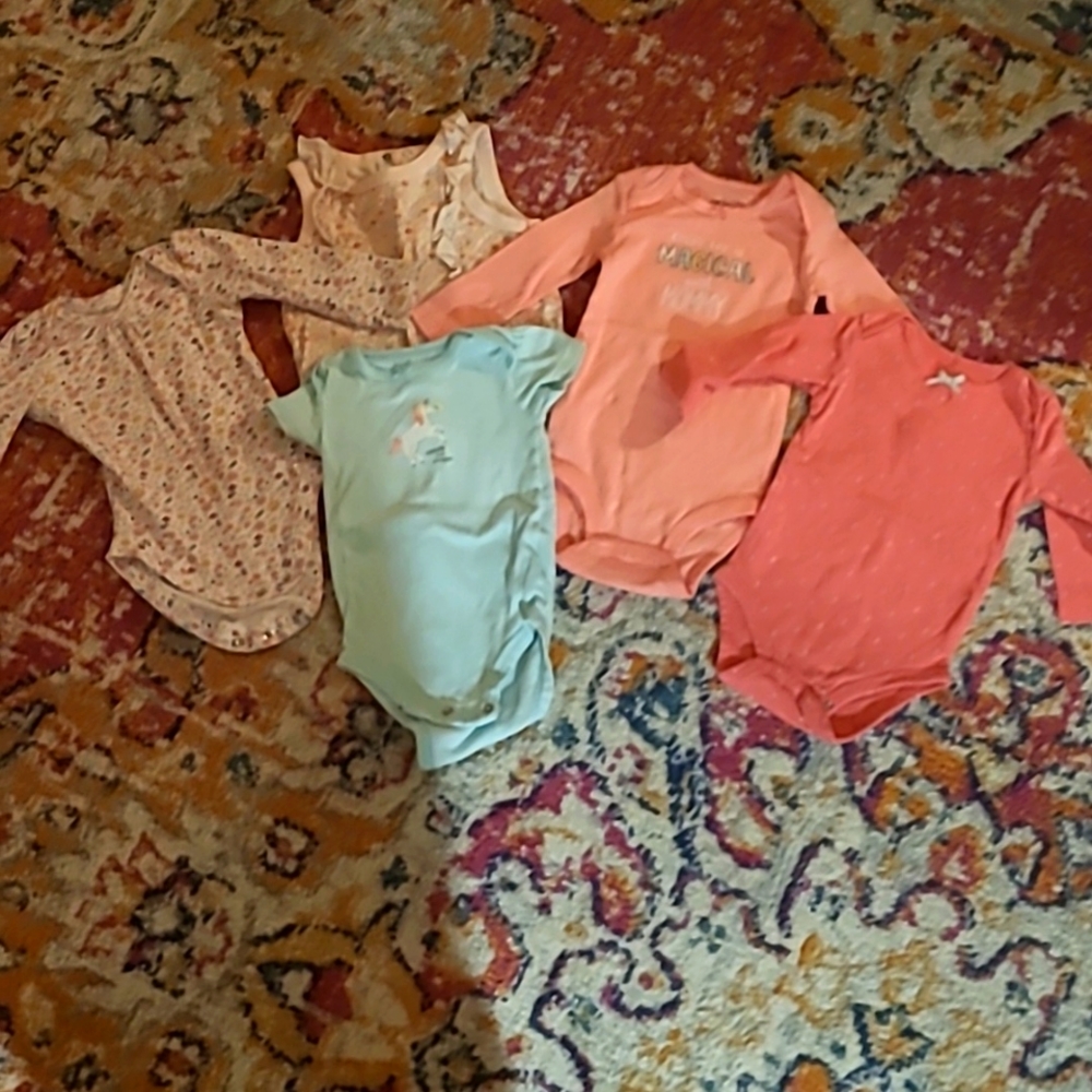 6-9 months girl onsies - bundle